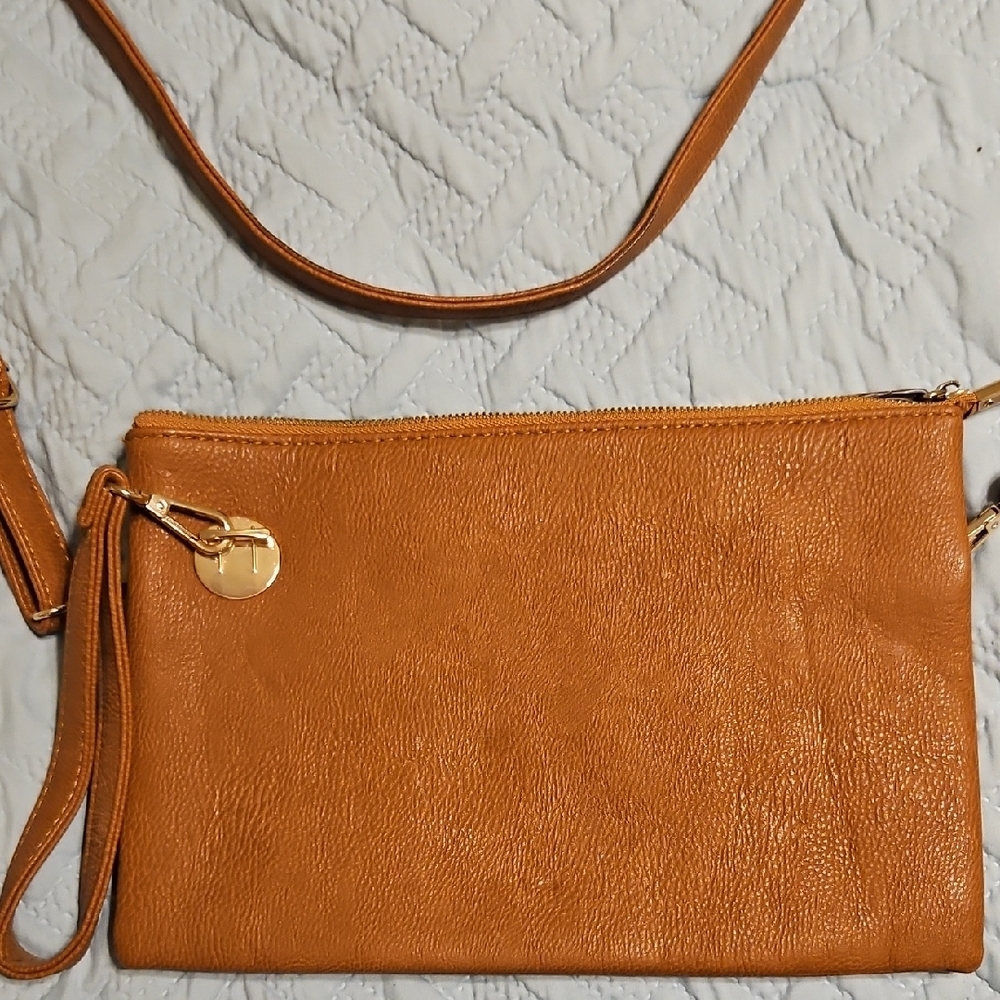 Tan Leather Crossbody Bag